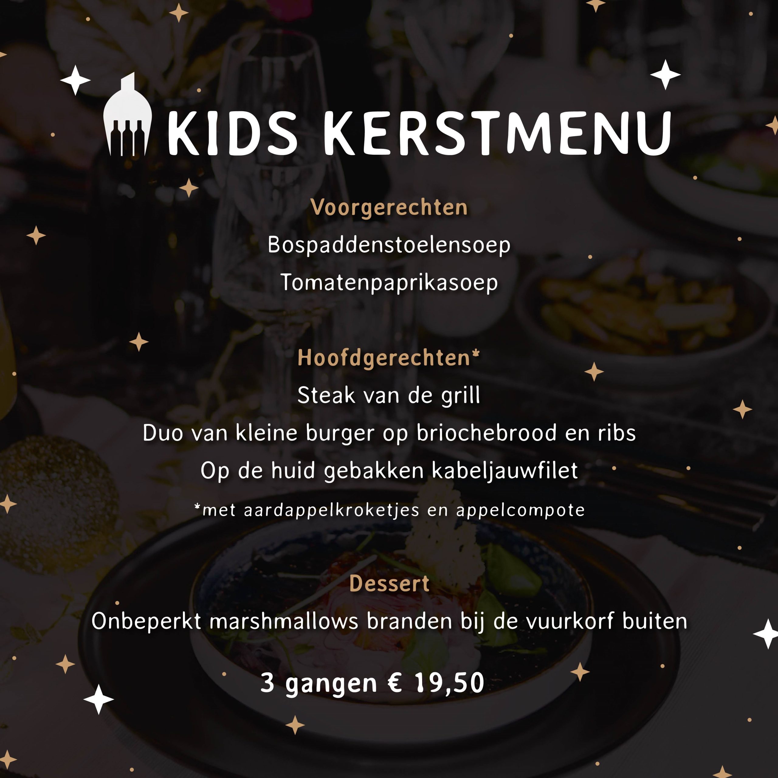 kinder kerst menu